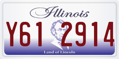 IL license plate Y612914