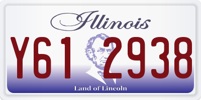 IL license plate Y612938