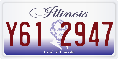 IL license plate Y612947