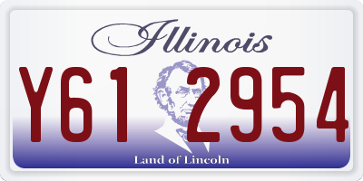 IL license plate Y612954