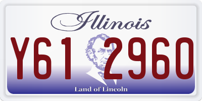 IL license plate Y612960