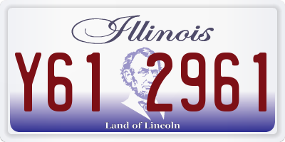 IL license plate Y612961