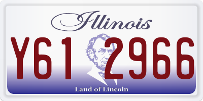 IL license plate Y612966