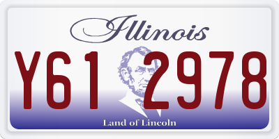 IL license plate Y612978