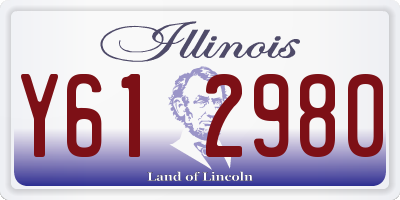 IL license plate Y612980