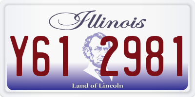 IL license plate Y612981