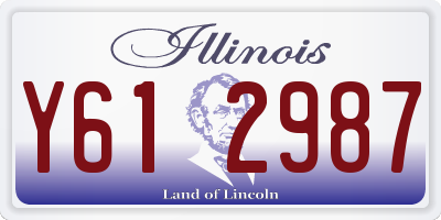 IL license plate Y612987
