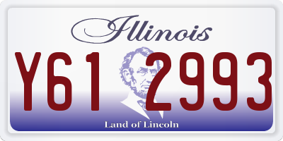 IL license plate Y612993