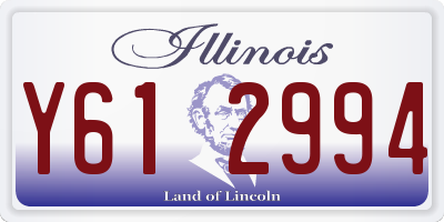 IL license plate Y612994