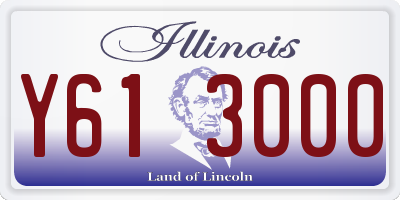 IL license plate Y613000