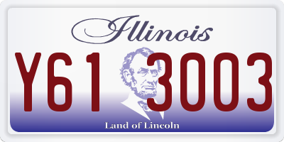 IL license plate Y613003