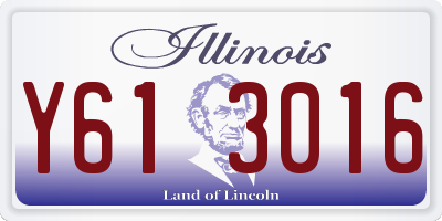 IL license plate Y613016