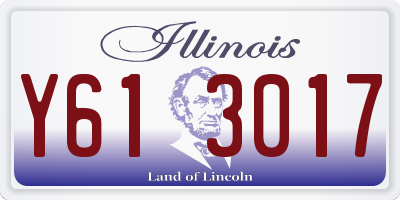 IL license plate Y613017