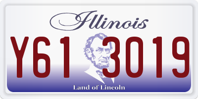 IL license plate Y613019