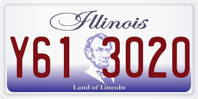 IL license plate Y613020