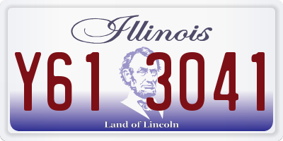 IL license plate Y613041
