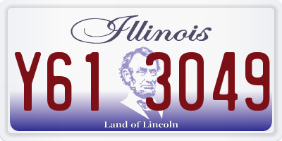 IL license plate Y613049