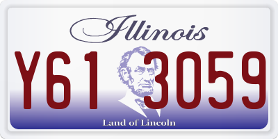IL license plate Y613059