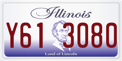 IL license plate Y613080