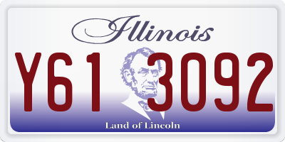 IL license plate Y613092