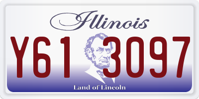 IL license plate Y613097