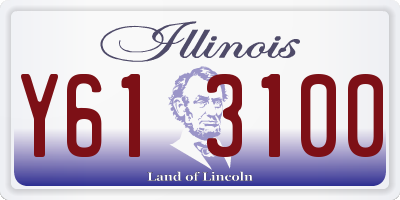 IL license plate Y613100