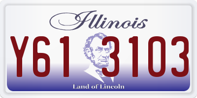 IL license plate Y613103