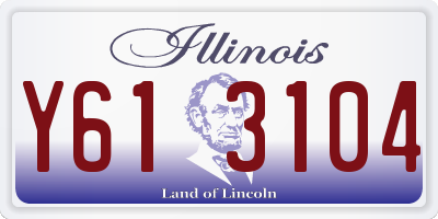 IL license plate Y613104