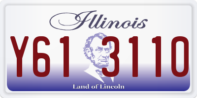 IL license plate Y613110