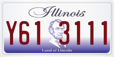 IL license plate Y613111