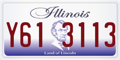 IL license plate Y613113