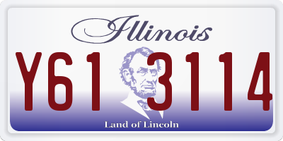 IL license plate Y613114