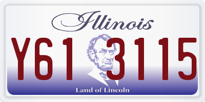 IL license plate Y613115