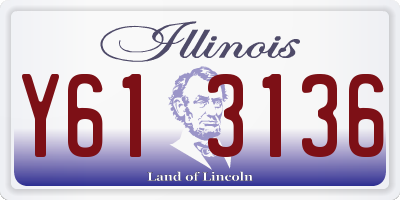 IL license plate Y613136