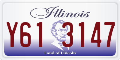 IL license plate Y613147