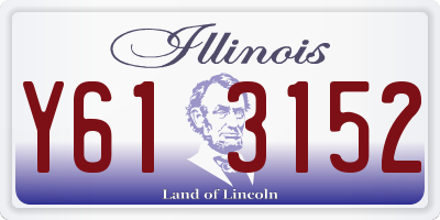 IL license plate Y613152
