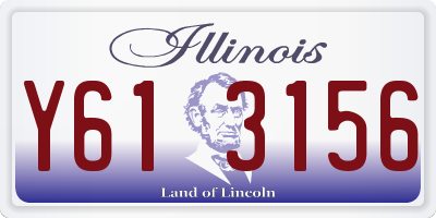 IL license plate Y613156