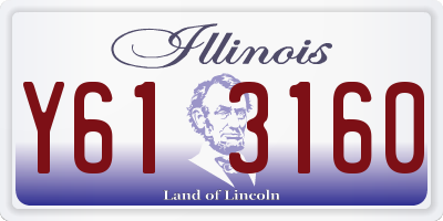 IL license plate Y613160