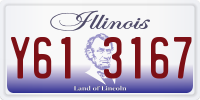 IL license plate Y613167