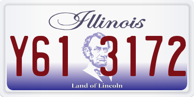 IL license plate Y613172