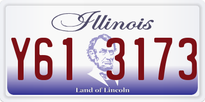 IL license plate Y613173