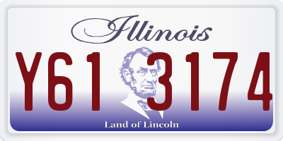 IL license plate Y613174