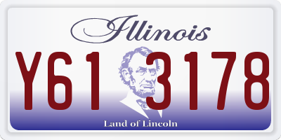 IL license plate Y613178