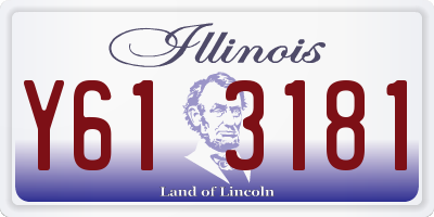IL license plate Y613181
