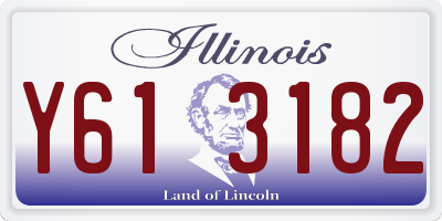 IL license plate Y613182