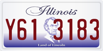 IL license plate Y613183