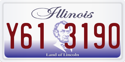 IL license plate Y613190
