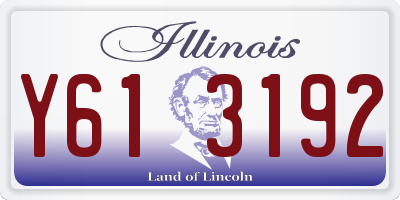 IL license plate Y613192
