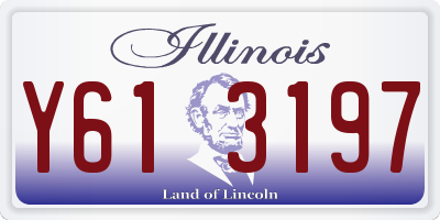 IL license plate Y613197