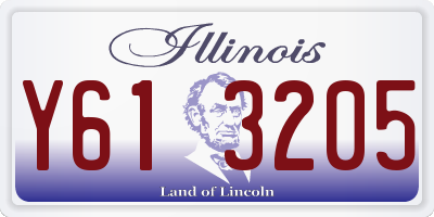 IL license plate Y613205